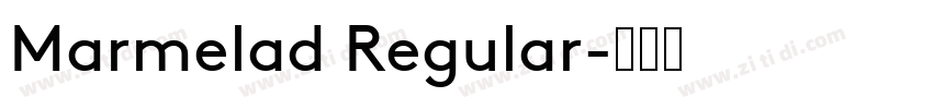 Marmelad Regular字体转换